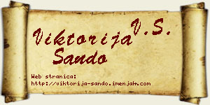 Viktorija Sando vizit kartica